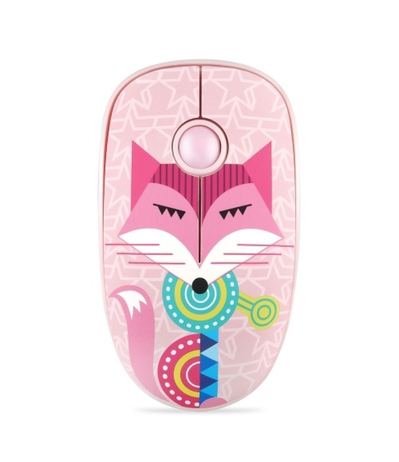 FD V8H 2.4G Wireless Mute Mouse Plug &amp; Play Slim Mice Optical Tracking Power Saving Smooth Scroll Wheel for Laptop PC (Fox)