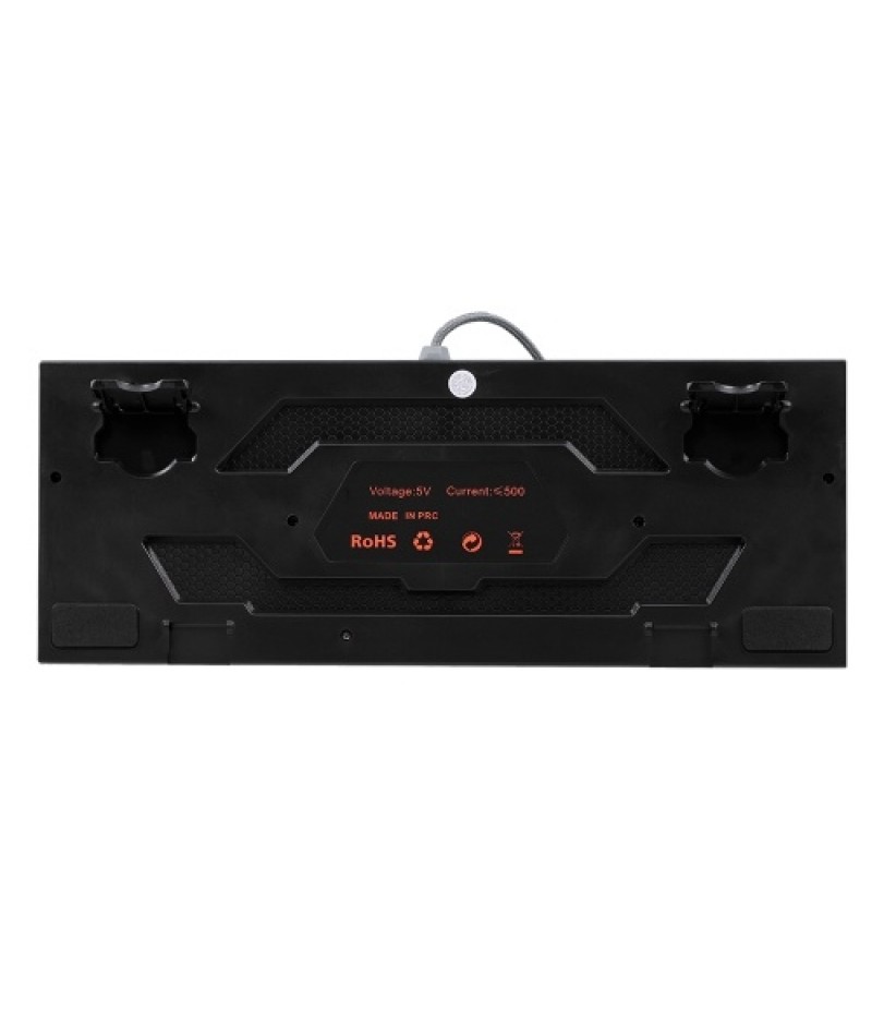 Backlit Mechanical Gaming Keyboard Blue Switch 87 Keys Ergonomic Keyboard Suspended Keys with Hand Wrist(Black)