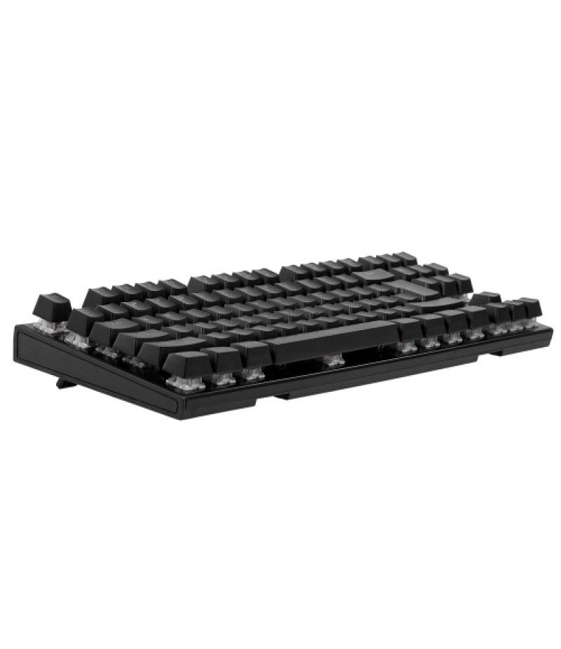 Backlit Mechanical Gaming Keyboard Blue Switch 87 Keys Ergonomic Keyboard Suspended Keys with Hand Wrist(Black)
