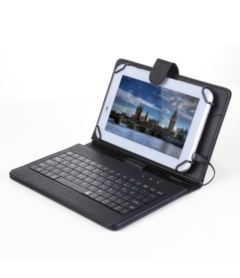 Folding Foldable Folio Magnetic PU Leather Case Cover Stand Holder without Keyboard Stylus Pen for Android 7/8 Inch Tablet