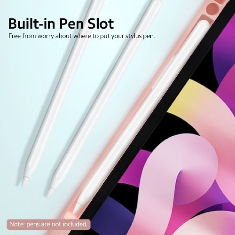 Detachable BT Keyboard Case+Mouse Pen Slot Heat Dissipation Compatible with iPad Air4 10.9(2020)/Pro11(2018/2020/2021), Dark Gre
