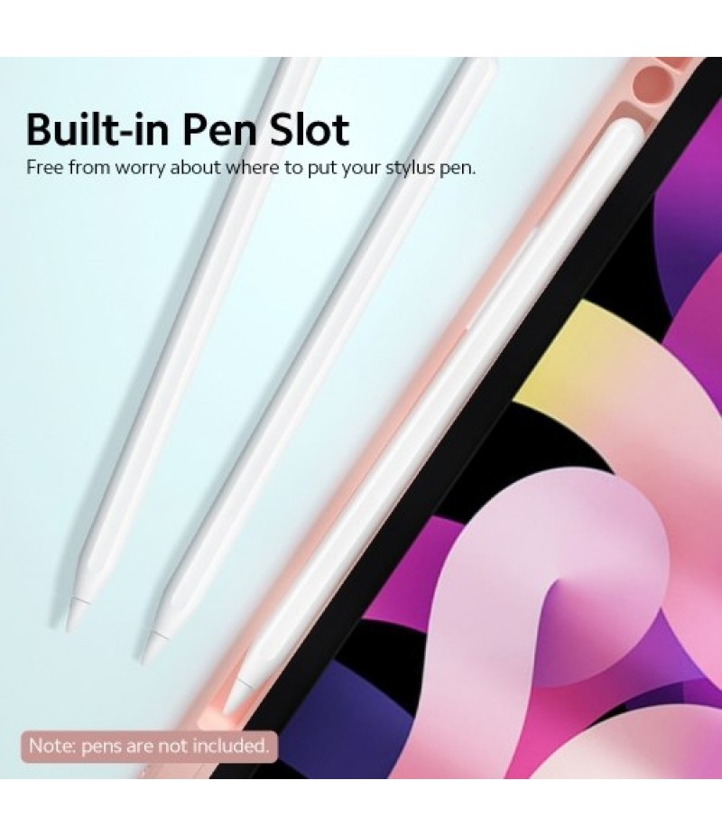 Detachable BT Keyboard Case+Mouse Pen Slot Heat Dissipation Compatible with iPad Air4 10.9(2020)/Pro11(2018/2020/2021), Dark Gre