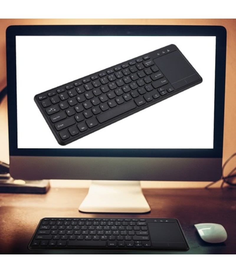 2.4G Wireless Touchpad Keyboard Multi-touch Ultra-slim with USB Receiver for Android Smart TV Computers Ladtops Desktops