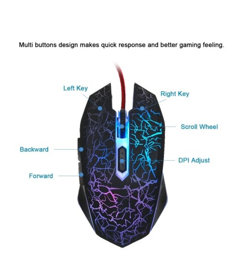 Gaming Mouse Wired RGB Ergonomic Game Mouse