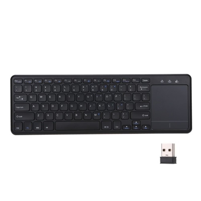 2.4G Wireless Touchpad Keyboard Multi-touch Ultra- with USB Receiver for Android Smart TV Computers Ladtops Desktops