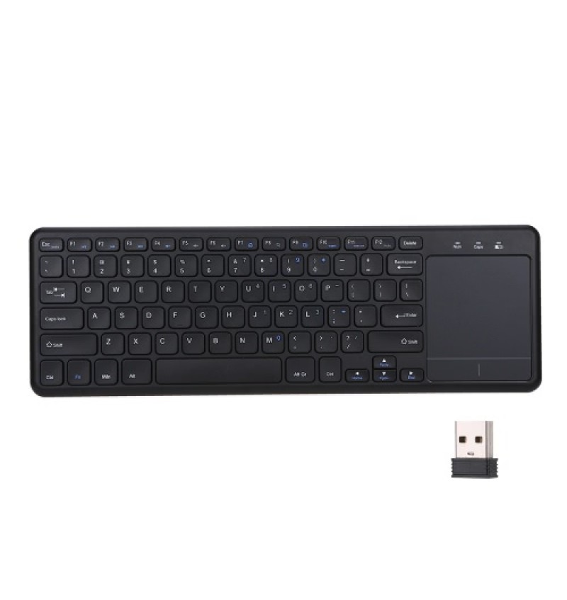2.4G Wireless Touchpad Keyboard Multi-touch Ultra-slim with USB Receiver for Android Smart TV Computers Ladtops Desktops