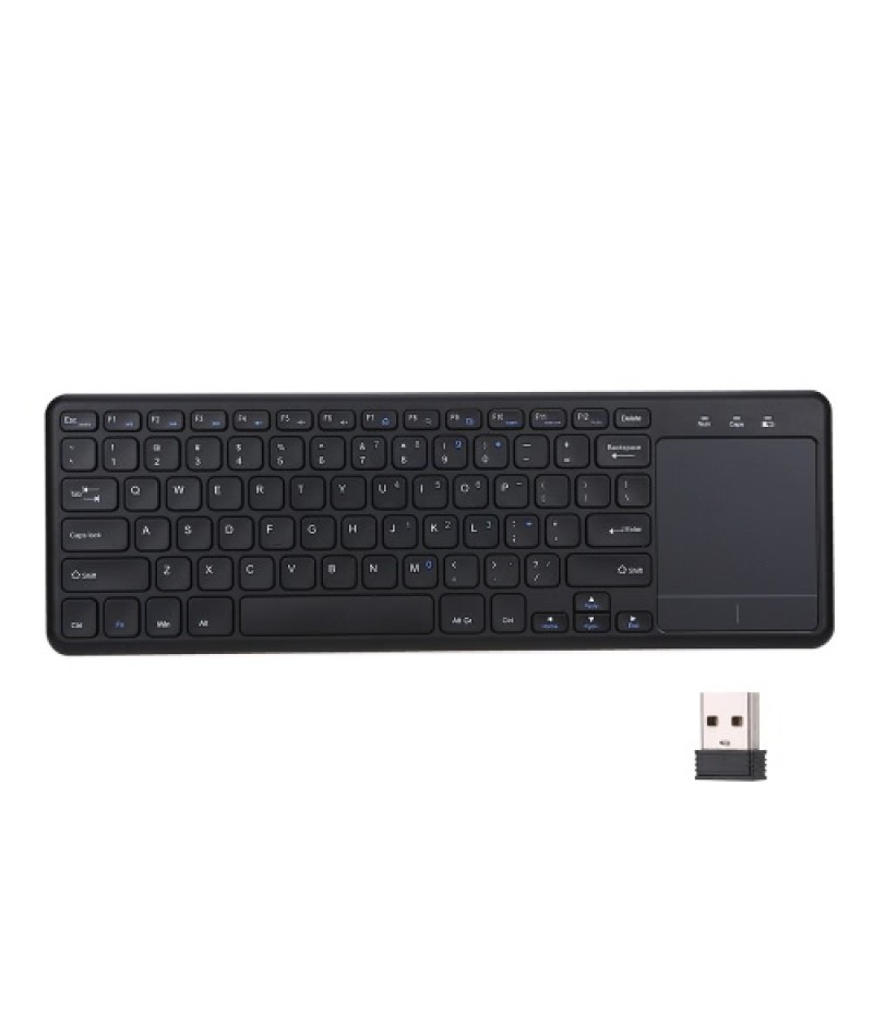 2.4G Wireless Touchpad Keyboard Multi-touch Ultra-slim with USB Receiver for Android Smart TV Computers Ladtops Desktops