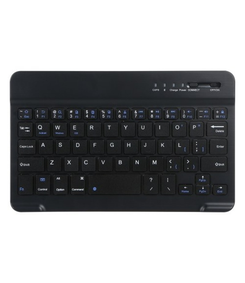 Detachable BT Keyboard Protective Case Slim and Portable Stable Support with Pen Slot Compatible with iPad mini6 Black
