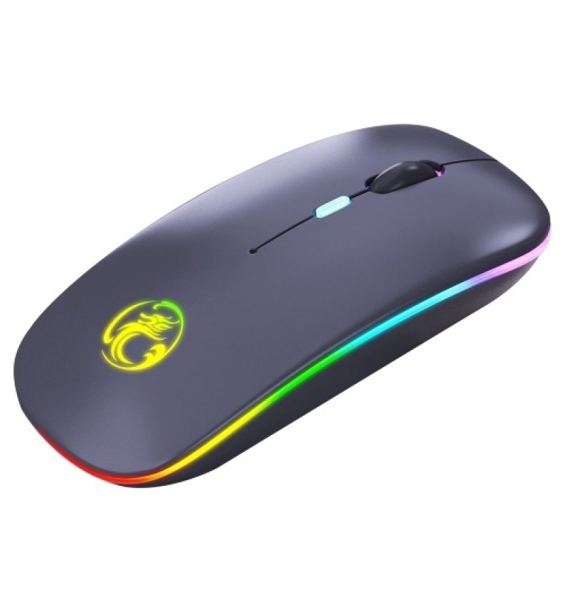 E-1300 2.4G+BT5.1 Wireless Dual-mode Mouse Ergonomic Office Mice 3 Adjustable DPI Built-in Rechargeable Lithium Battery Black
