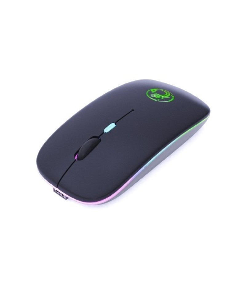 E-1300 2.4G+BT5.1 Wireless Dual-mode Mouse Ergonomic Office Mice 3 Adjustable DPI Built-in Rechargeable Lithium Battery Black