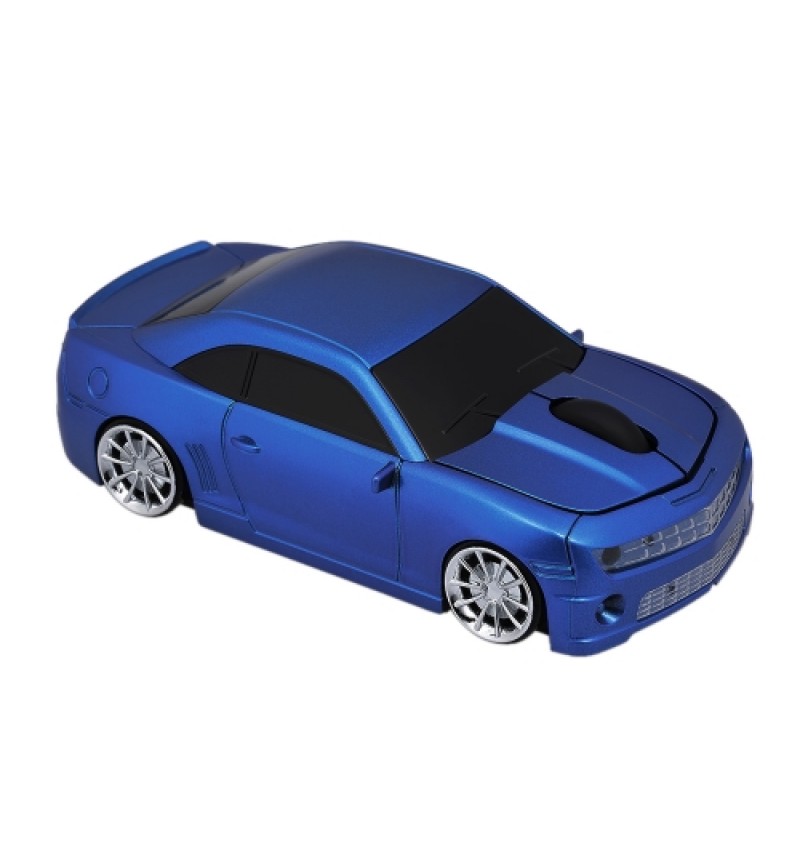 2.4G Wireless Car Mouse USB Computer Mice Car Shape 1000 DPI with LED Light Receiver for PC Laptop Black